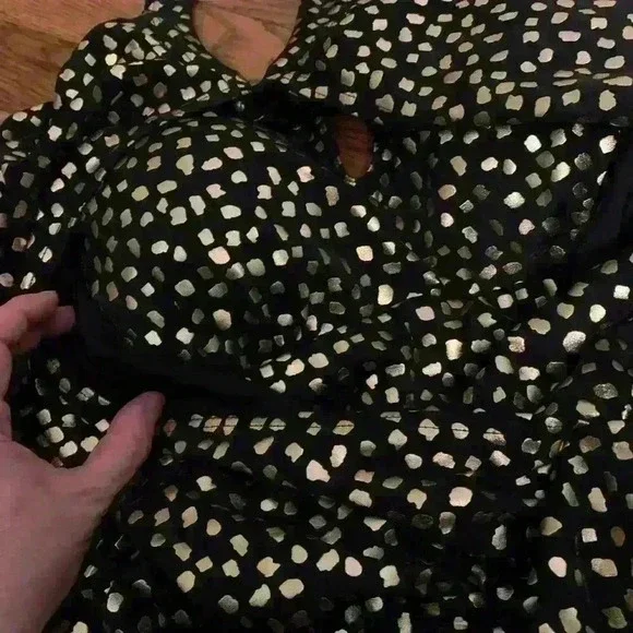 Swimsuits For All Gold and Black Blouson one piece Plus Size 26 - Picture 13 of 15